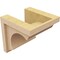 Ekena Millwork 7"W x 7"D x 7"H Wide Emerson Rough Cedar Woodgrain TimberThane Corbel, Primed Tan CORUR07X07X07EMRRCPR - alternate 3
